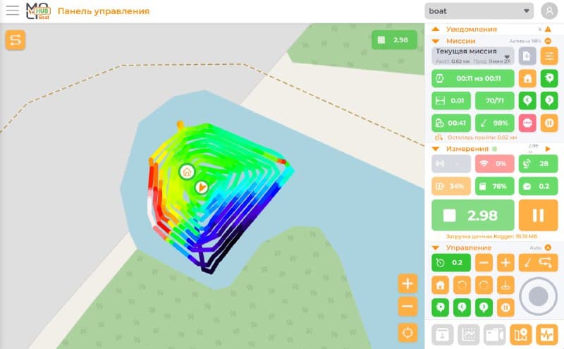 MOL'T Boats Cloud — панель управления